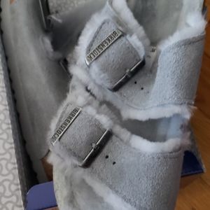 Birkenstock Shearling Slides